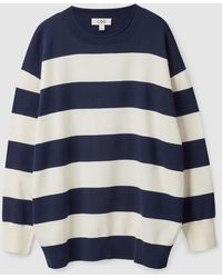 cos striped sweater
