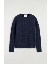COS - Cable-Knit Cashmere Sweater - Lyst