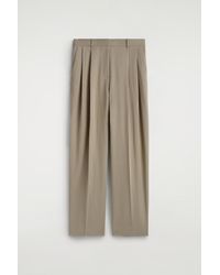 COS - Relaxed Fluid Wide-Leg Trousers - Lyst