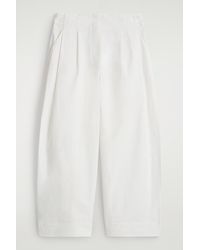 COS - Hose Aus Baumwolle Mit Barrel-Bein - Lyst
