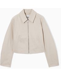COS - Cropped Waisted Jacket - Lyst