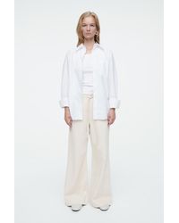 COS - Fliessende Hose Aus Denim Mit Weitem Bein - Lyst