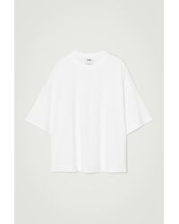COS - Oversized Extra-wide Cotton T-shirt - Lyst