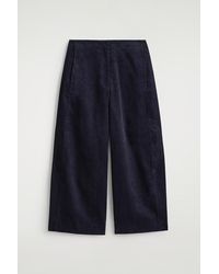 COS - Corduroy Barrel-Leg Trousers - Lyst