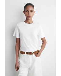 COS - Schlichtes T-shirt - Lyst