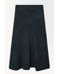 COS - The Wool-blend Midi Skirt - Lyst