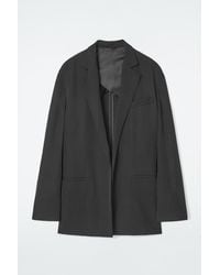 COS - Oversized Tie-front Blazer - Lyst