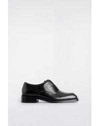 COS - Square-Toe Leather Oxford Shoes - Lyst