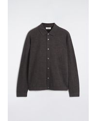 COS - Knitted Merino Wool Shirt - Lyst