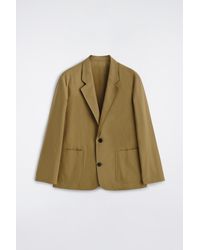 COS - Unstructured Cotton Blazer - Lyst