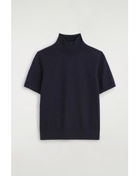 COS - Merino Wool Turtleneck Top - Lyst