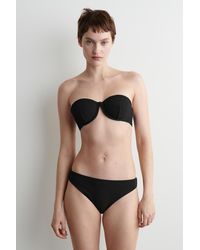 COS - Geripptes Neckholder-Bikinioberteil Mit Bügeln - Lyst