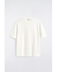 COS - Knitted Cotton T-Shirt - Lyst