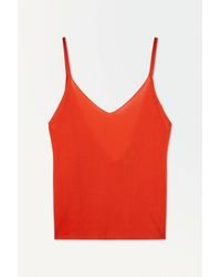 COS - The Sheer Knitted Tank Top - Lyst