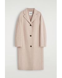 COS - Double-Faced Wool Long Coat - Lyst