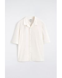 COS - Camp-Collar Slim-Fit Cotton Shirt - Lyst