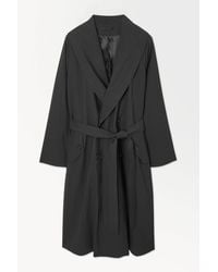 COS - The Technical Wool-blend Trench Coat - Lyst