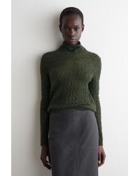COS - Pullover Aus Mohair Mit Pointelle-Muster - Lyst