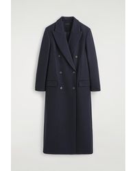 COS - Tailored Wool Double-Breasted Long Coat - Lyst