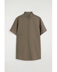 COS - Fluid High-Collar Shirt - Lyst