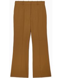 COS - Regular Flared Wool Pants - Lyst