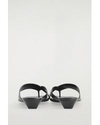 COS - Crossover-Strap Kitten-Heel Sandals - Lyst