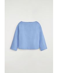 COS - Boat-Neck Linen Blouse - Lyst