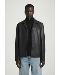 COS - Lederjacke Mit Reverskragen - Lyst