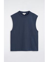 COS - Relaxed Cotton-Crepe Tank Top - Lyst