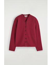 COS - Merino Wool V-Neck Cardigan - Lyst