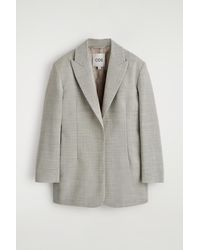 COS - Structured Wool-Blend Blazer - Lyst