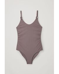 COS Swimsuit With O-ring Detail - Purple