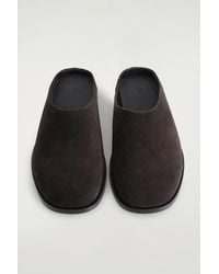 COS - Classic Suede Mules - Lyst