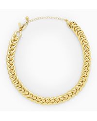 COS - Short Plaited Chain Necklace - Lyst