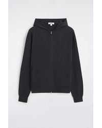 COS - Merino Wool Zip-Up Hoodie - Lyst