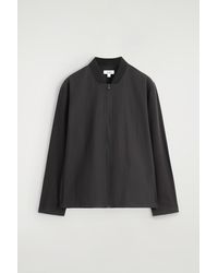 COS - Nylon-Panelled Bomber Jacket - Lyst