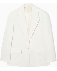 COS - Oversized Single-breasted Blazer - Lyst