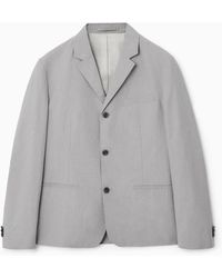 COS - Regular Micro-houndstooth Single-breasted Blazer - Lyst