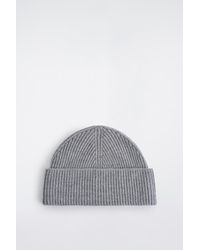 COS - Ribbed Wool Beanie - Lyst