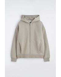 COS - Cotton-Piqué Zip-Up Hoodie - Lyst