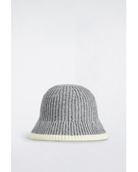 COS - Contrast-Tipped Wool-Mohair Bucket Hat - Lyst