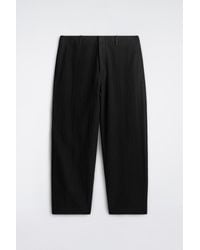 COS - Seersucker Relaxed-Fit Straight-Leg Pants - Lyst