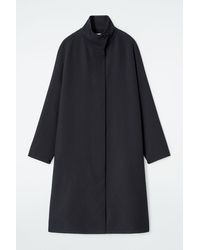 COS Wool-blend Tailored Coat in Green | Lyst