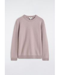 COS - Boiled Merino Wool Crew-Neck Sweater - Lyst