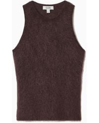COS - Knitted Mohair Vest - Lyst