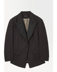 COS - The Satin-lapel Tuxedo Jacket - Lyst