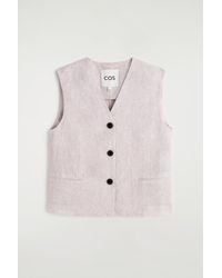 COS - Linen Vest - Lyst