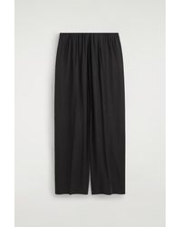 COS - Elasticated Twill Straight-Leg Pants - Lyst