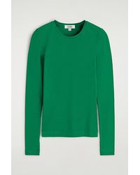 COS - Cotton Long-Sleeved Top - Lyst