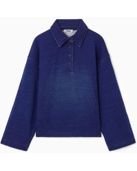COS - Collared Polo Sweatshirt - Lyst